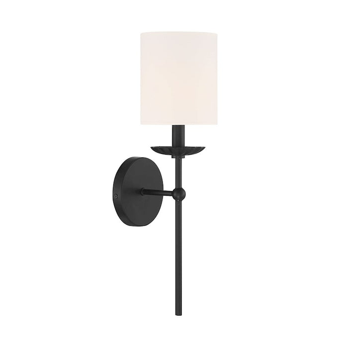 Savoy House 1-Light 19" Wall Sconce, Matte Black - M90079MBK