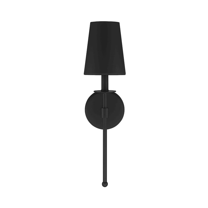 Savoy House 1-Light 20" Wall Sconce, Matte Black