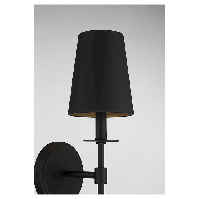 Savoy House 1-Light 20" Wall Sconce, Matte Black