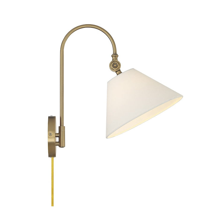 Savoy House 1-Light 16" Wall Sconce, Natural Brass