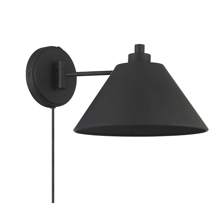 Savoy House 1-Light 8" Wall Sconce, Matte Black