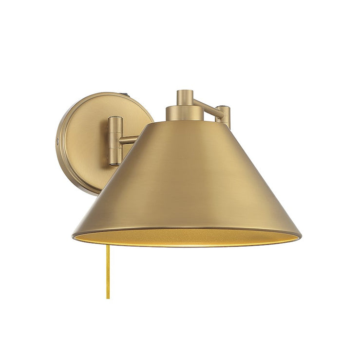 Savoy House 1-Light 8" Wall Sconce, Natural Brass