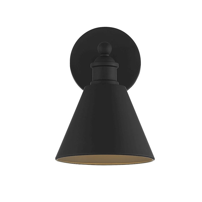 Savoy House 1-Light 10" Wall Sconce, Matte Black