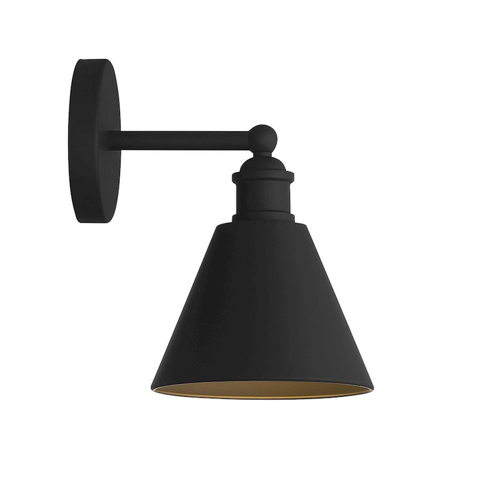 Savoy House 1-Light 10" Wall Sconce, Matte Black