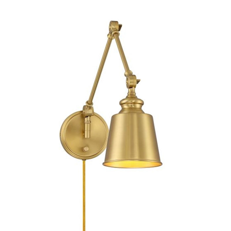 Savoy House Meridian 1Lt Adjustable Wall Sconce, Brass/Set of 2