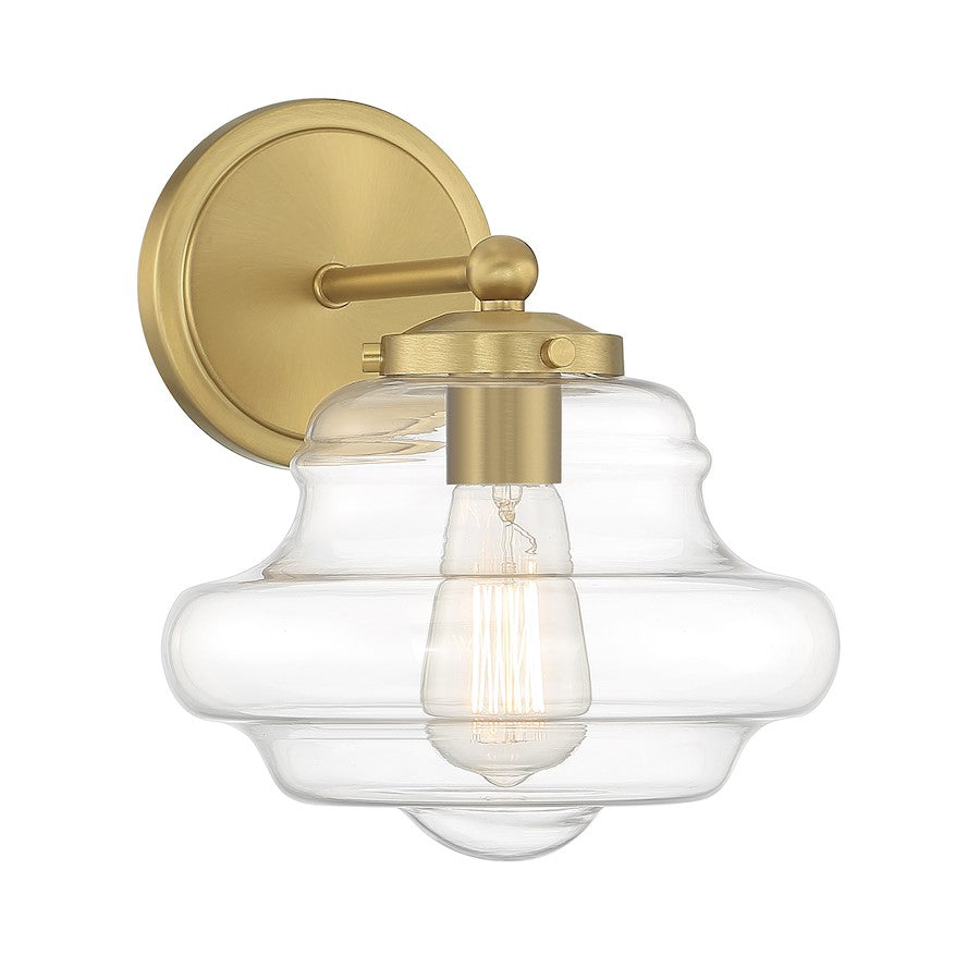 Savoy House 1-Light 9" Wall Sconce, Natural Brass - M90091NB