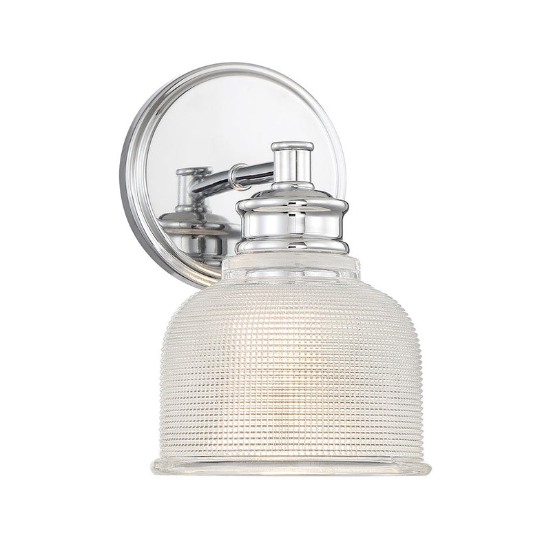 Savoy House 1-Light 5" Wall Sconce, Chrome