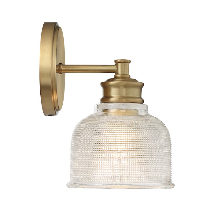 Savoy House 1-Light 5" Wall Sconce, Natural Brass