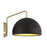 Savoy House 1-Light 10" Wall Sconce, Matte Black/Natural Brass