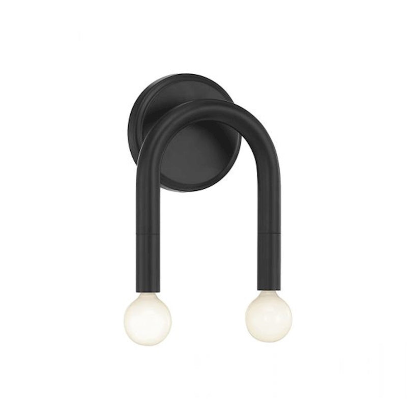 Savoy House 2-Light 6" Wall Sconce, Matte Black