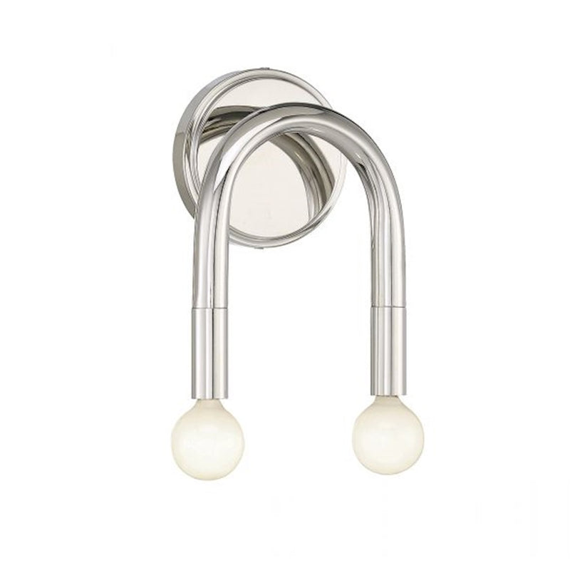 Savoy House 2-Light Wall Sconce, Polished Nickel