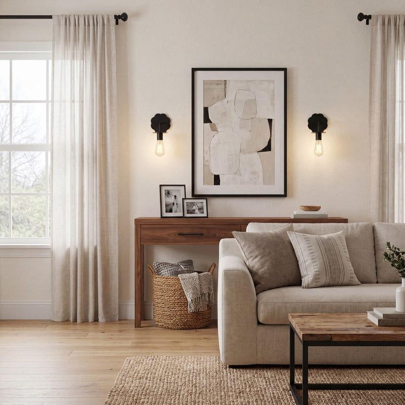 Savoy Meridian 1 Light Wall Sconce, Matte Black