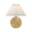 Savoy House 1-Light 11" Wall Sconce, Natural Brass/White Pleated