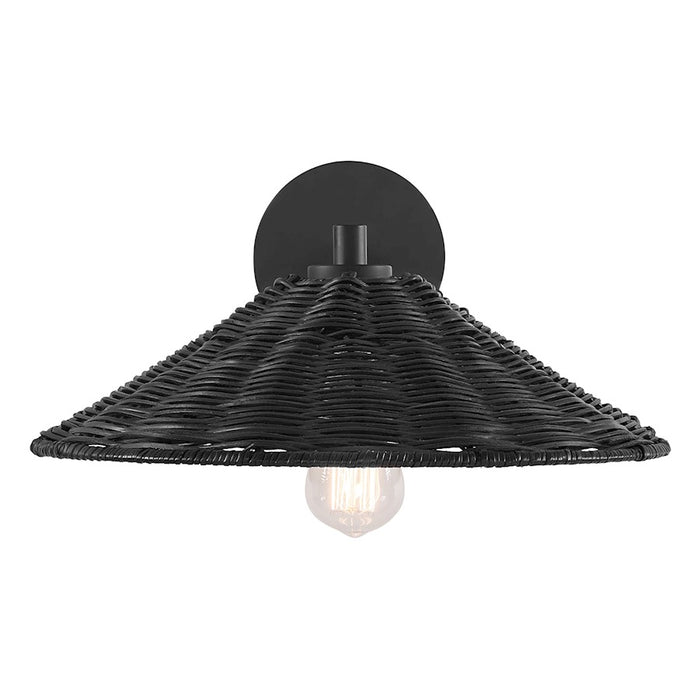 Savoy House 1-Light 15" Wall Sconce, Matte Black