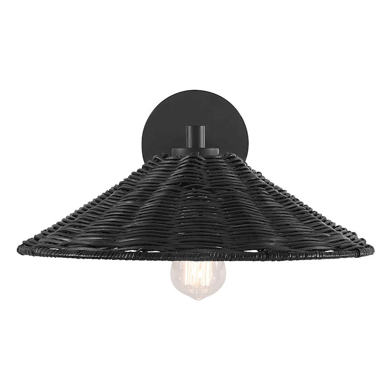 Meridian 1 Light Sconce, Matte Black
