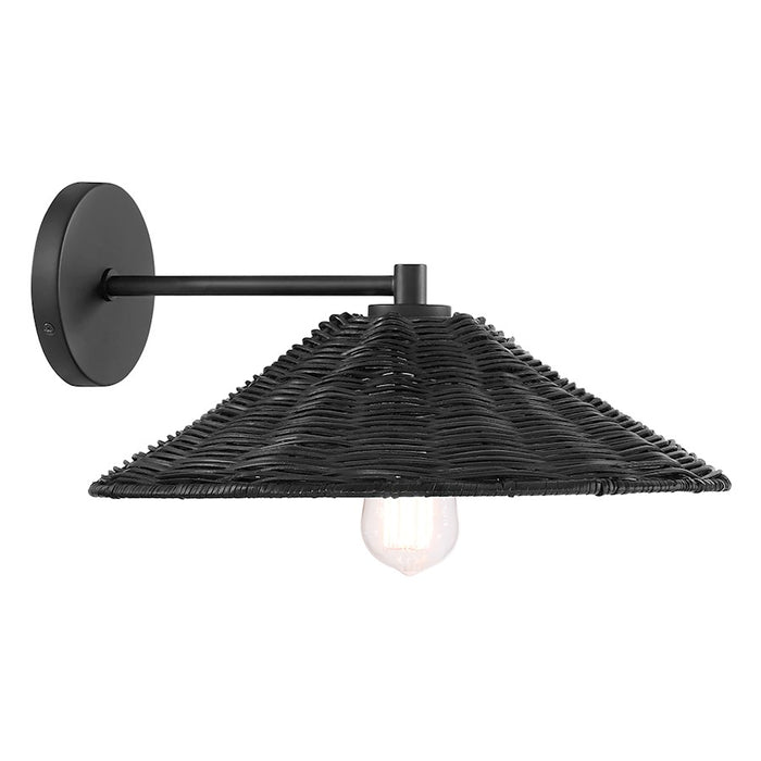 Savoy House 1-Light 15" Wall Sconce, Matte Black