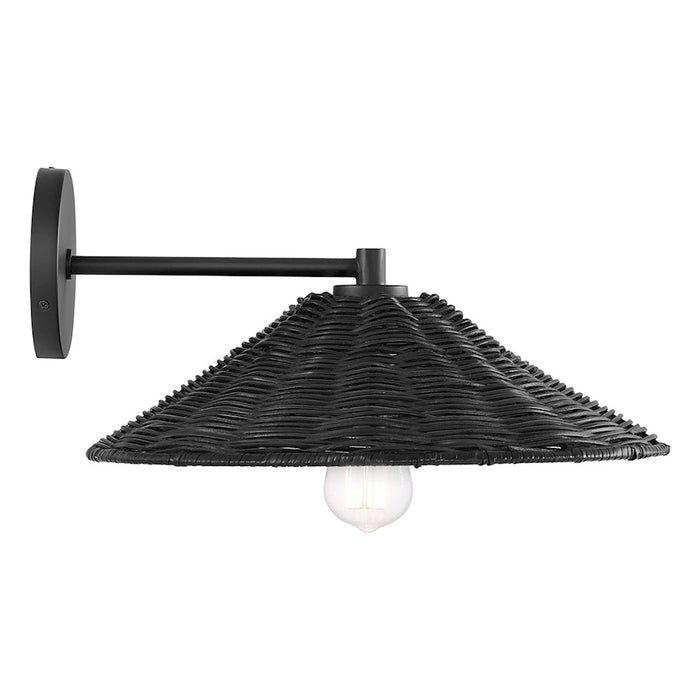 Savoy House 1-Light 15" Wall Sconce, Matte Black