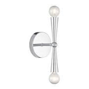 Savoy House Meridian 2Lt Wall Sconce, Chrome - M90110CH