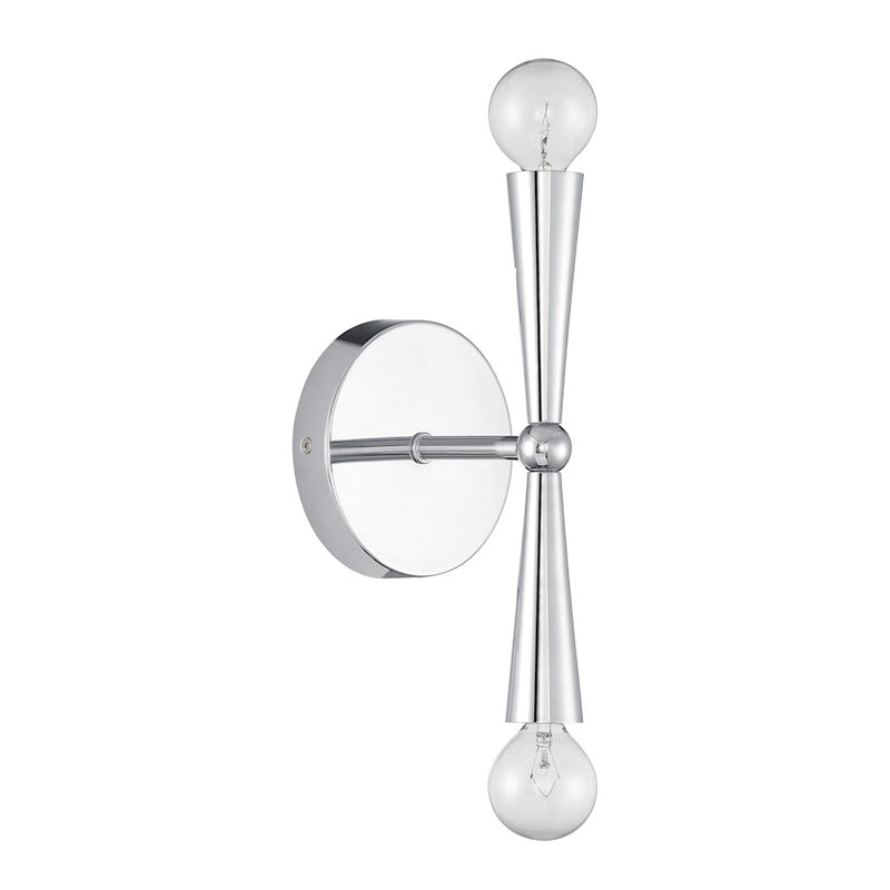 Savoy House Meridian 2Lt Wall Sconce, Chrome