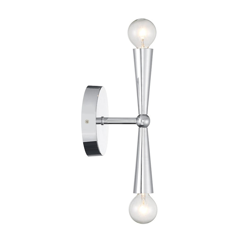 Savoy House Meridian 2Lt Wall Sconce, Chrome