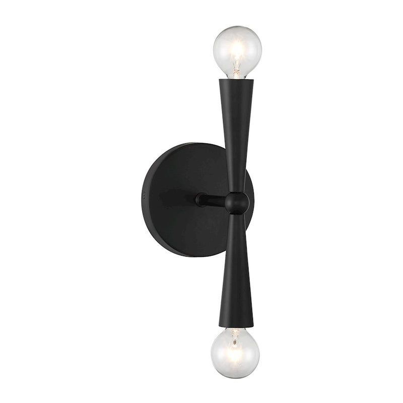 Savoy House Meridian 2Lt Wall Sconce, Black