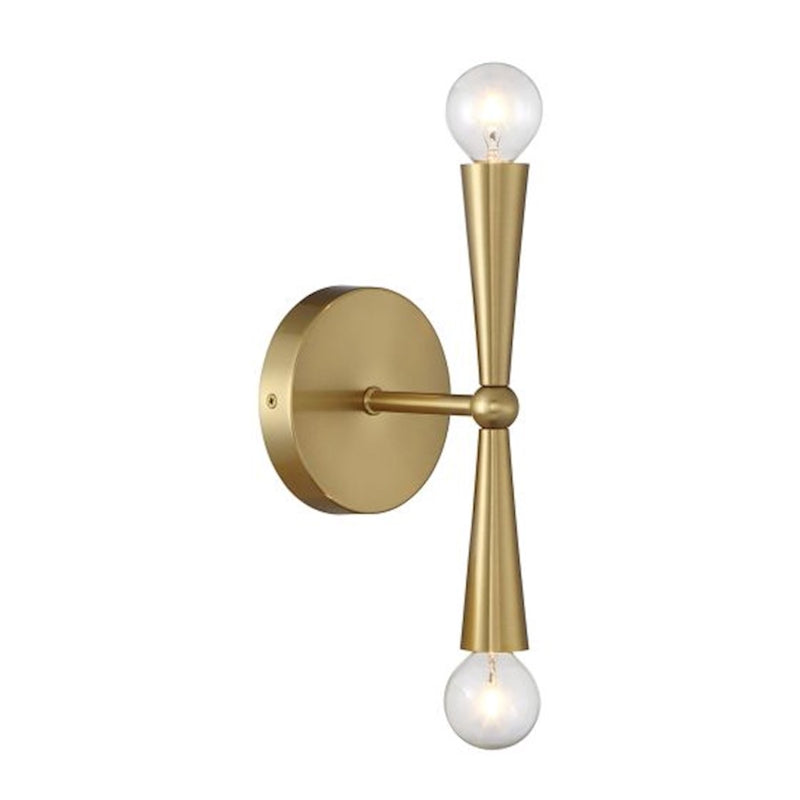 Savoy House Meridian 2Lt Wall Sconce, Natural Brass
