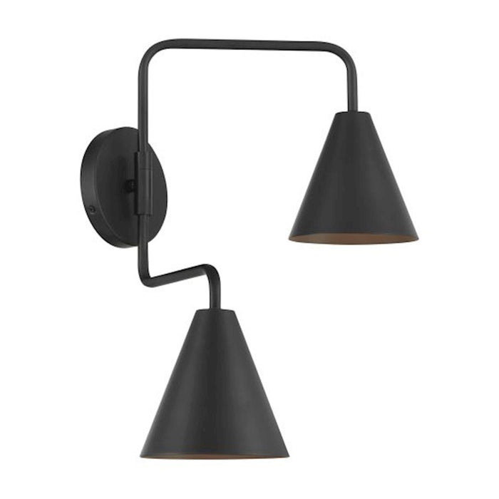 Savoy House Meridian 2Lt Adjustable Wall Sconce, Black