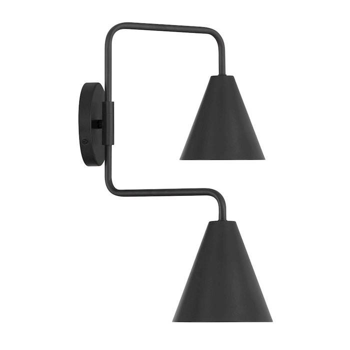 Savoy House Meridian 2Lt Adjustable Wall Sconce, Black