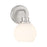 Savoy House Meridian 1Lt Wall Sconce, Brushed Nickel/White Opal