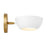 Savoy House Meridian 1Lt Wall Sconce, White and Natural Brass