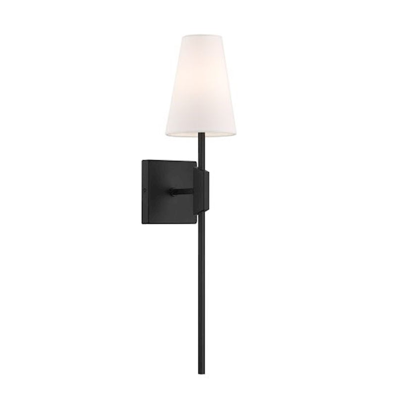 Savoy House Meridian 1Lt Wall Sconce, Black