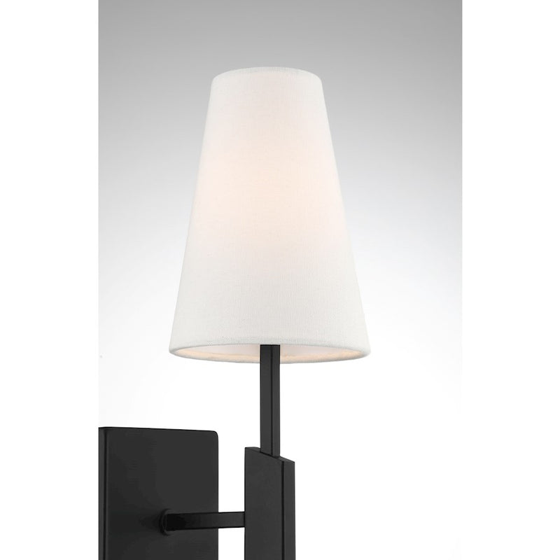 Savoy House Meridian 1Lt Wall Sconce, Black