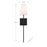 Savoy House Meridian 1Lt Wall Sconce, Black