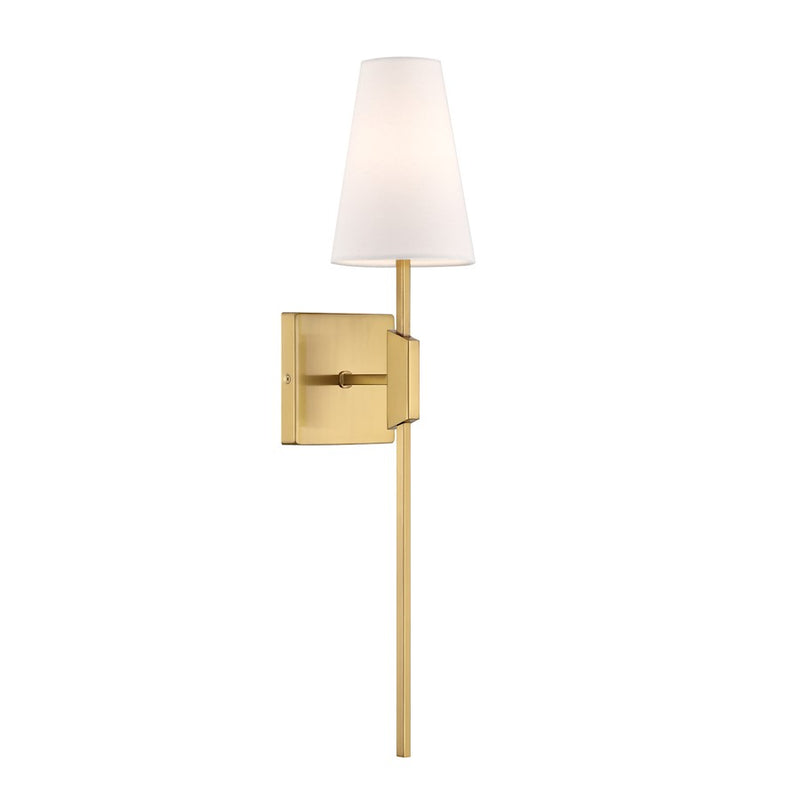 Savoy House Meridian 1Lt Wall Sconce, Natural Brass