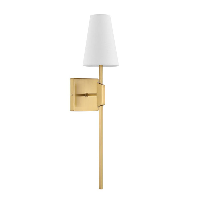 Savoy House Meridian 1Lt Wall Sconce, Natural Brass