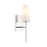 Savoy House Meridian 1Lt Wall Sconce, Chrome/Fluted White Opal - M90115CH