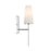 Savoy House Meridian 1Lt Wall Sconce, Chrome/Fluted White Opal