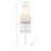 Savoy House Meridian 1Lt Wall Sconce, Chrome/Fluted White Opal