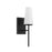 Savoy House Meridian 1Lt Wall Sconce, Black/Fluted White Opal