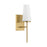 Savoy House Meridian 1Lt Wall Sconce, Natural Brass/Fluted White Opal