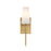 Savoy House Meridian 1Lt Wall Sconce, Natural Brass/Fluted White Opal