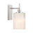 Savoy House Meridian 1Lt Wall Sconce, Brushed Nickel/Strie