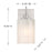 Savoy House Meridian 1Lt Wall Sconce, Brushed Nickel/Strie