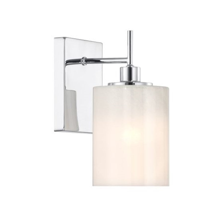 Savoy House Meridian 1Lt Wall Sconce, Chrome/Strie - M90116CH