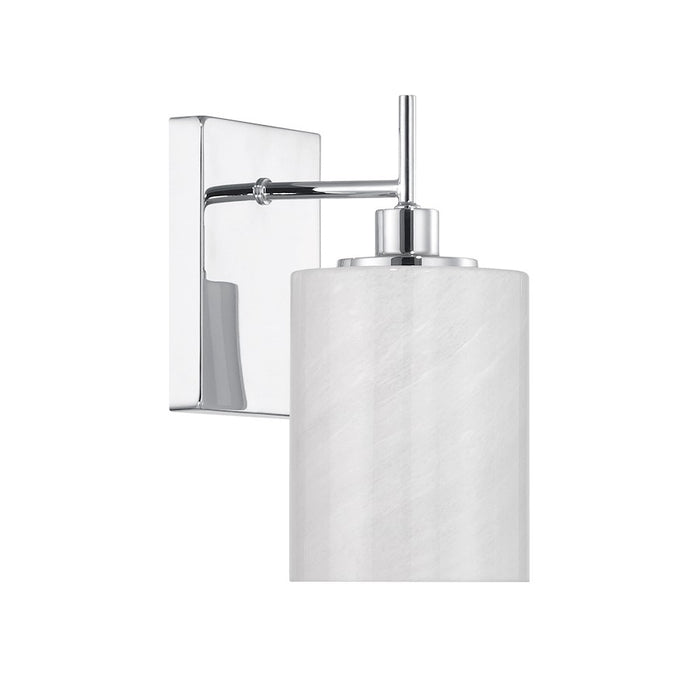 Savoy House Meridian 1Lt Wall Sconce, Chrome/Strie