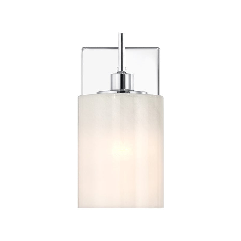 Savoy House Meridian 1Lt Wall Sconce, Chrome/Strie