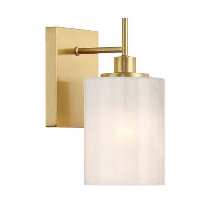 Savoy House Meridian 1Lt Wall Sconce, Natural Brass/Strie - M90116NB