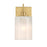 Savoy House Meridian 1Lt Wall Sconce, Natural Brass/Strie