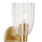 Savoy House Meridian 1Lt Wall Sconce, Natural Brass/Clear Pleated