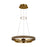 Visual Comfort Mod SL Grace LED 24'' Chandelier, BR/Oak - 700GRC24NBW-LED930